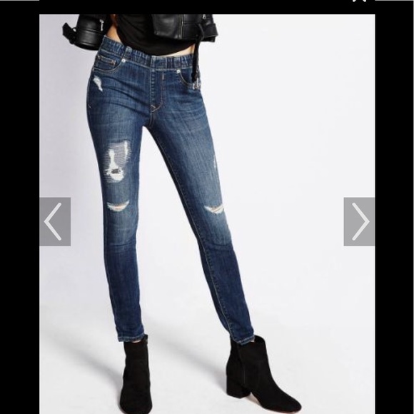 Express Denim - Express Jeans distressed leggings